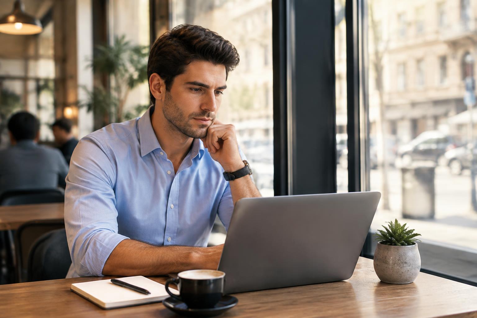 Professional discussing career goals with a search consultant